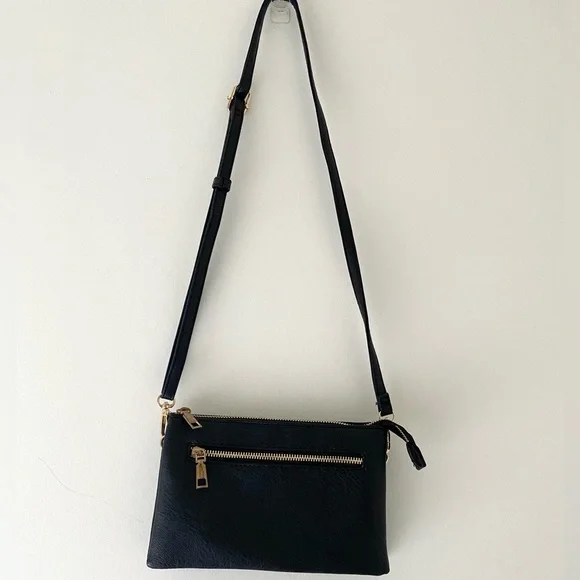 Vegan Black Crossbody Bag - Picture 3 of 5